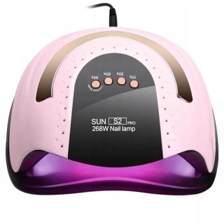 Lampa Do Paznokci Led Uw 268W 57 Diod Hybryda Żele Mocna Różowa