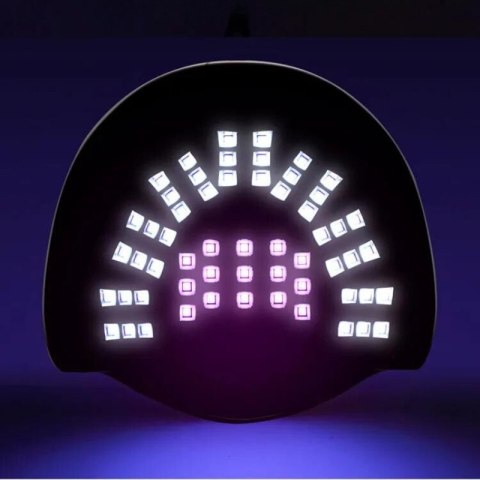 Lampa Do Paznokci Led Uw 268W 57 Diod Hybryda Żele Mocna Różowa
