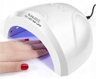 Lampa Do Paznokci Sun 1 Uv Led 48W Żele Hybrydy Mocna Biała Do Manicure Hybryd I Żeli