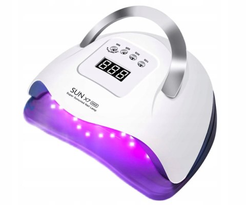 Lampa Do Paznokci Uv Dual Led Sun X7 Max 180W Mocna Biała Ultrafiolet