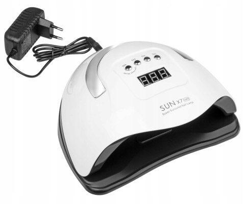 Lampa Do Paznokci Uv Dual Led Sun X7 Max 180W Mocna Biała Ultrafiolet