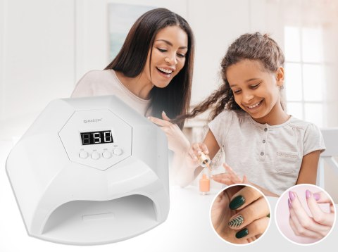 Lampa Do Paznokci Uv Led Manicure Żeli Hybryd Sensor 42 Diod 168W