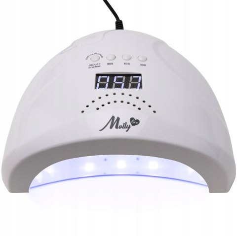 Lampa Led Mollylux Do Manicure Hybryd 1S Dual Led 24/48W Sunled Biała Seol
