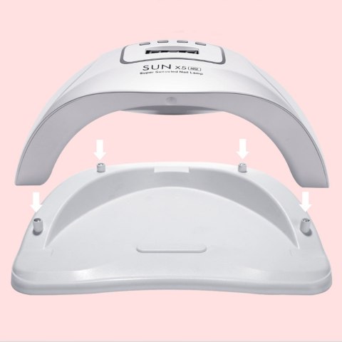 Lampa Uv Led Do Paznokci 80W Hybrydy Żele Dual Mocna Biała Nails Retoo Nowa