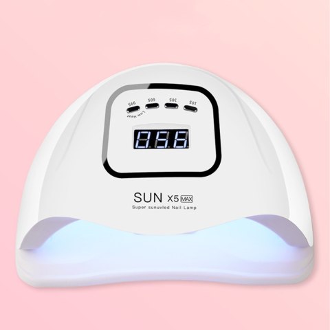 Lampa Uv Led Do Paznokci 80W Hybrydy Żele Dual Mocna Biała Nails Retoo Nowa