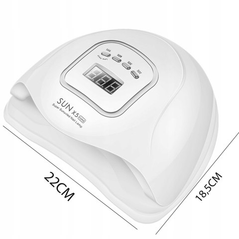 Lampa Uv Led Do Paznokci 80W Hybrydy Żele Dual Mocna Biała Nails Retoo Nowa