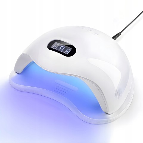 Lampa Uv Led Do Paznokci Mocna 48W Hybrydy Żele Dual Suszarka Pedicure