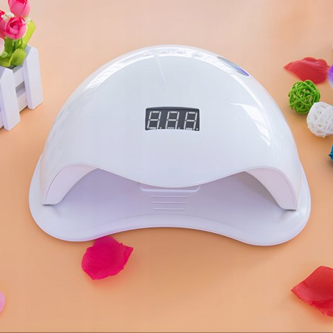 Lampa Uv Led Do Paznokci Mocna 48W Hybrydy Żele Dual Suszarka Pedicure