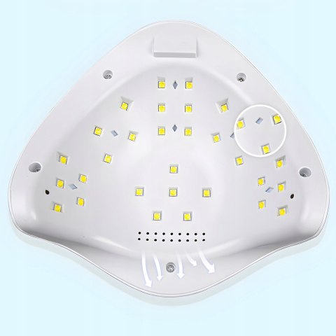 Lampa Uv Led Do Paznokci Mocna 48W Hybrydy Żele Dual Suszarka Pedicure