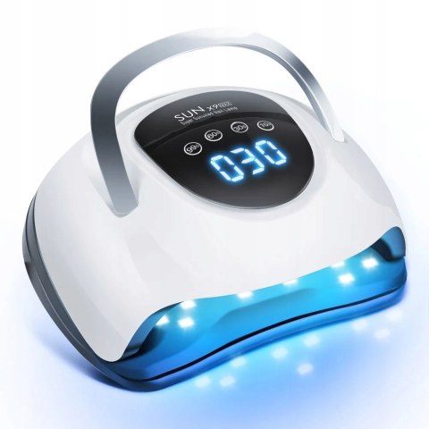 Mocna Lampa Do Paznokci Hybryd Żeli Uv Led Sun X10 Max Lcd Z Rączką 280W