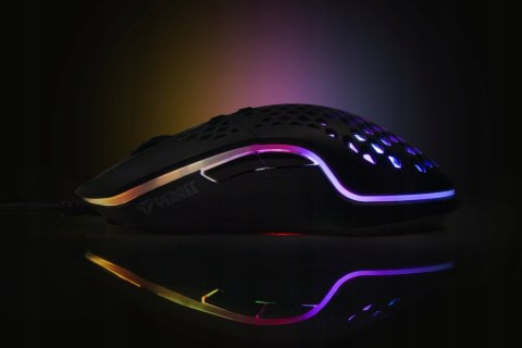 Mysz Dla Graczy Gaming-Owa Ultra Lekka 6400Dpi Podświetlana Rgb 75G Czarna