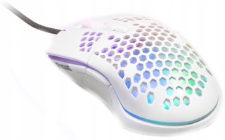 Mysz Gaming-Owa Ultra Lekka Shotgun 6400Dpi Podświetlana Rgb 75G Biała