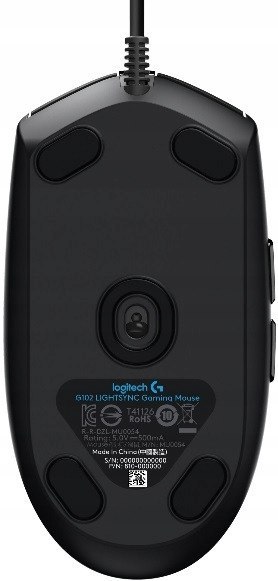 Mysz Logitech G102 Lightsync - Black Czarna Mocna Usb Myszka
