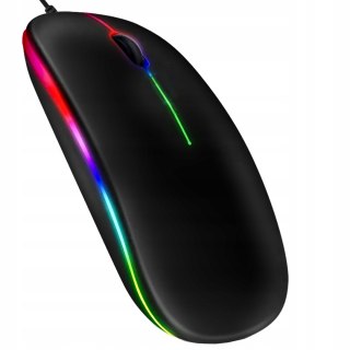 Mysz Myszka Gamingowa Przewodowa Optyczna Led Rgb 1000 Dpi Usb