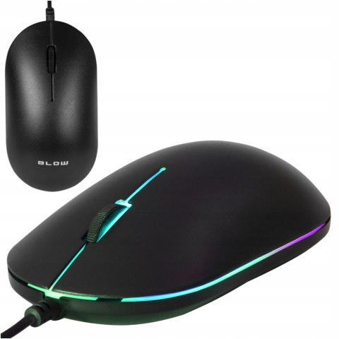 Mysz Myszka Gamingowa Przewodowa Optyczna Led Rgb 1000 Dpi Usb