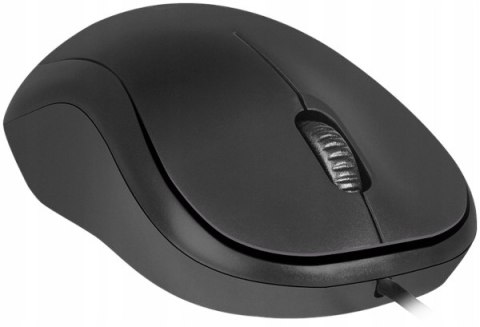 Mysz Myszka Komputerowa Biurowa Usb Do Laptopa Pc Mocna Czarna