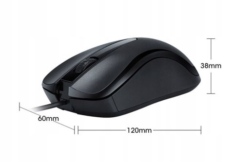 Mysz Optyczna Myszka Komputerowa T-Wolf V12 Usb Czarna Mocna
