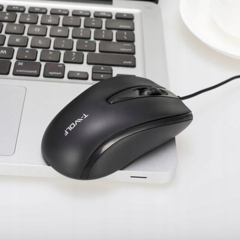 Mysz Optyczna Myszka Komputerowa T-Wolf V13 Usb Mocna Czarna