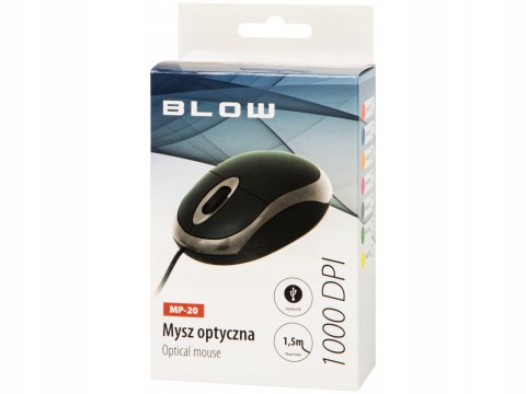Mysz Optyczna Myszka Przewodowa Usb 1000 Dpi Do Komputera Laptopa Cicha