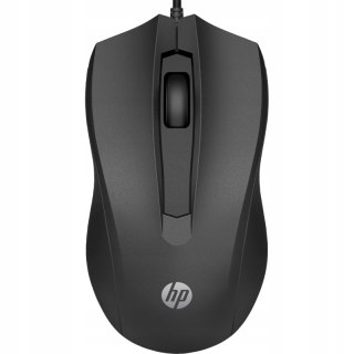Mysz Przewodowa Biurowa Hp 100 1600 Dpi Sensor Optyczny Czarna (6Vy96aa)