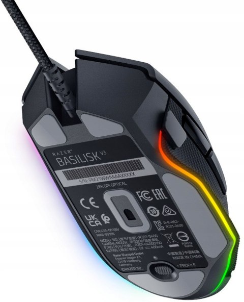 Mysz Razer Basilisk V3 Mocna Czarna Myszka Usb Razer Do Laptopa