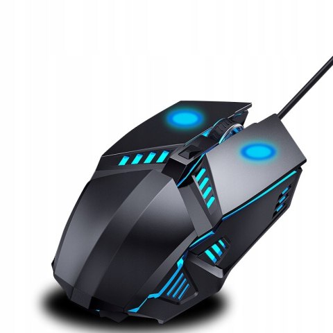 Myszka Gamingowa Przewodowa Mysz Dla Graczy Podświetlana Led Rgb V7 Do Gier