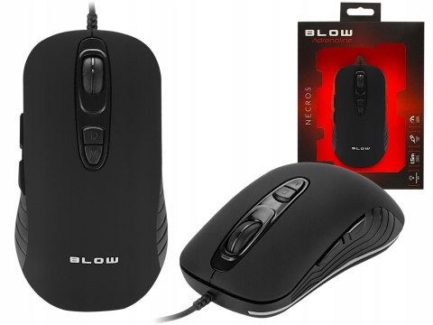 Myszka Mysz Przewodowa Gamingowa Optyczna Led Rgb Mocna Czarna