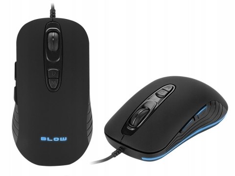 Myszka Mysz Przewodowa Gamingowa Optyczna Led Rgb Mocna Czarna