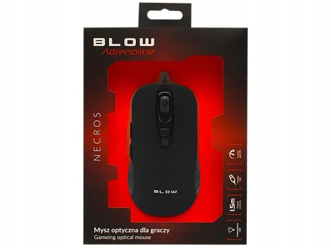Myszka Mysz Przewodowa Gamingowa Optyczna Led Rgb Mocna Czarna