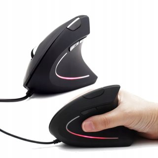 Myszka Pionowa Wertykalna Mysz Ergonomiczna Przewodowa Usb Cicha Zenwire