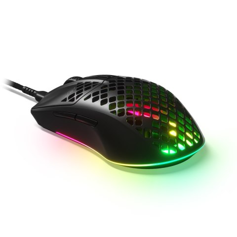 Myszka Przewodowa Steelseries Aerox 3 Sensor Optyczny Onyx Mocna Led