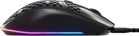 Myszka Przewodowa Steelseries Aerox 3 Sensor Optyczny Onyx Mocna Led