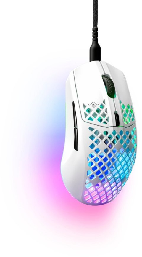 Myszka Przewodowa Steelseries Aerox 3 Snow Mocna Led Biała Mysz