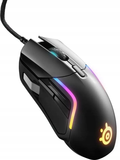 Myszka Przewodowa Steelseries Rival 5 Sensor Optyczny Mocna Czarna Led