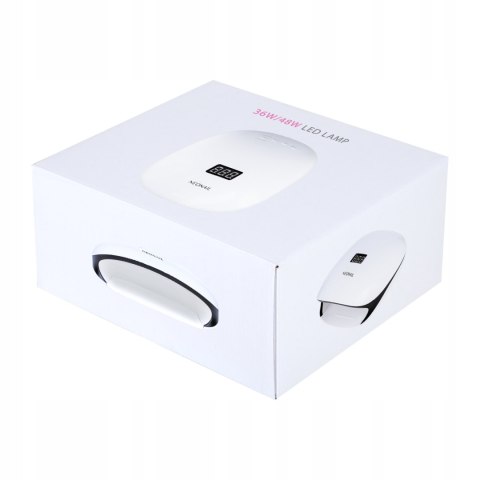 Neonail Lampa Do Paznokci Led Uv 36W/48 Lcd Display Mocna Biała