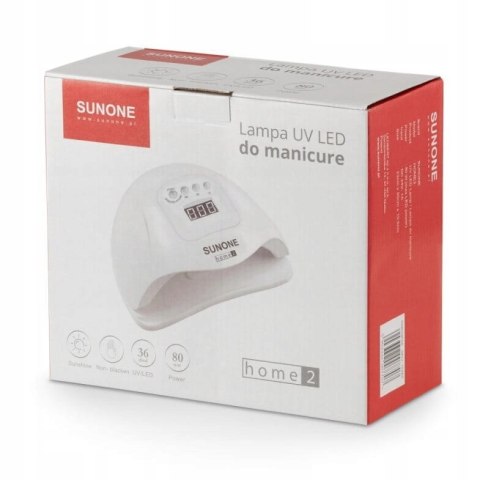 Sunone Lampa Do Paznokci Home2 80W Mocna Led Uv Biała Nowa Do Manicure Hybryd I Żeli