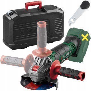 Akumulatorowa Szlifierka Kątowa Parkside 20V 125Mm Z Walizką I Tarczą