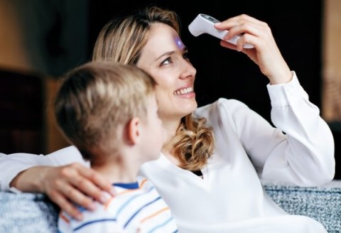 Bezdotykowy Termometr Microlife Nc200 Z Etui, Alarmem Gorączki, Biały