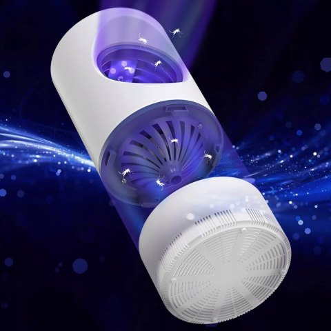 Elektryczna Lampa Owadobójcza Uv Pułapka Łapka Na Owady Komary Muchy Ćmy