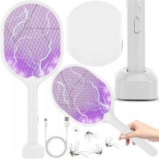 Elektryczna Łapka Na Muchy Packa Na Owady Komary Rażąca Prądem Lampa Uv