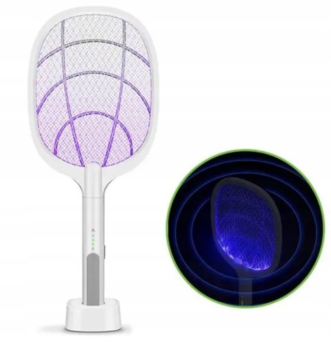 Elektryczna Łapka Na Muchy Packa Na Owady Komary Rażąca Prądem Lampa Uv