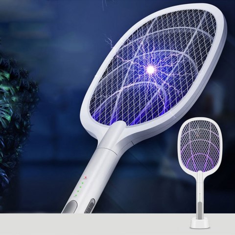 Elektryczna Łapka Na Muchy Packa Na Owady Komary Rażąca Prądem Lampa Uv