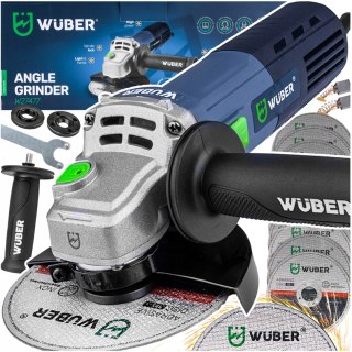 Eurotec Szlifierka Kątowa 125Mm 1750W Regulacja Obrotów 6 Tarczami