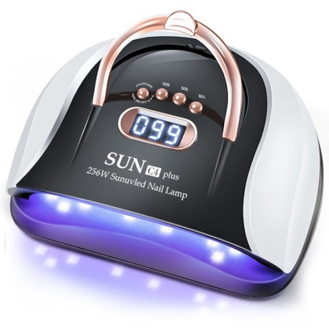 Lampa Do Paznokci Hybrydy Żele Led Uw 256W Mocna Czarno Biała