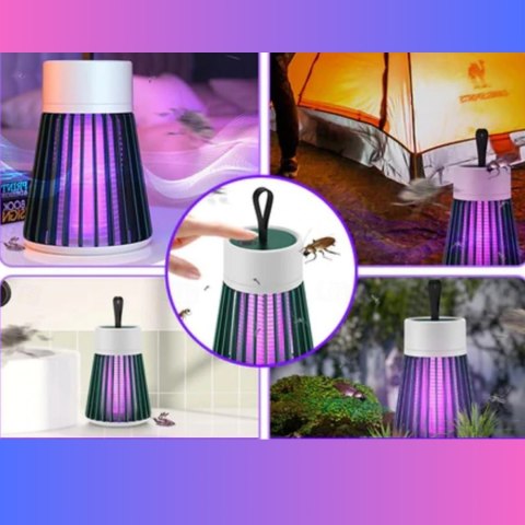 Akumulatorowa lampa owadobójcza UV Eddcom 2 w 1, 5 W