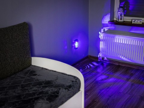 Lampa Owadobójcza Na Komary Muchy Owady Elektryczna Pułapka Skuteczna Uv