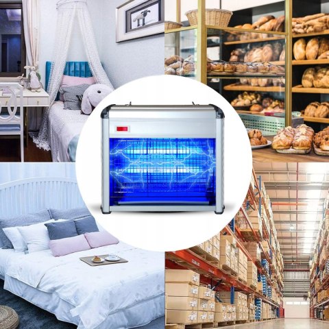 Lampa Owadobójcza Uv Na Komary Muchy Osy I Inne Owady 230V 30W Solidna 2W1