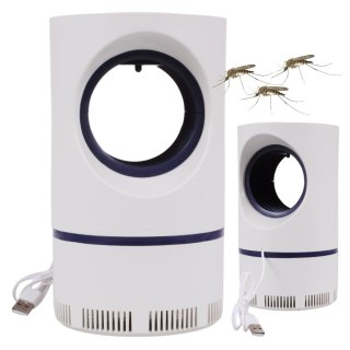Lampa Owadobójcza Uv Na Owady Komary Muchy Na Usb Mocna Biała