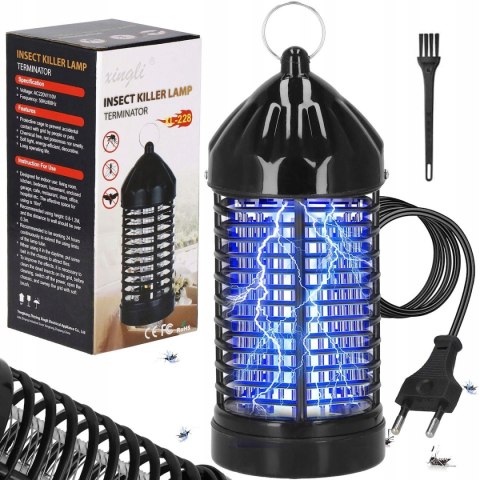 Lampa Pułapka Na Komary Muchy Mole Owady Owadobójcza Światło Uv Mocna 3W