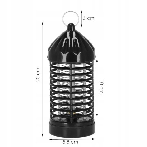 Lampa Pułapka Na Komary Muchy Mole Owady Owadobójcza Światło Uv Mocna 3W